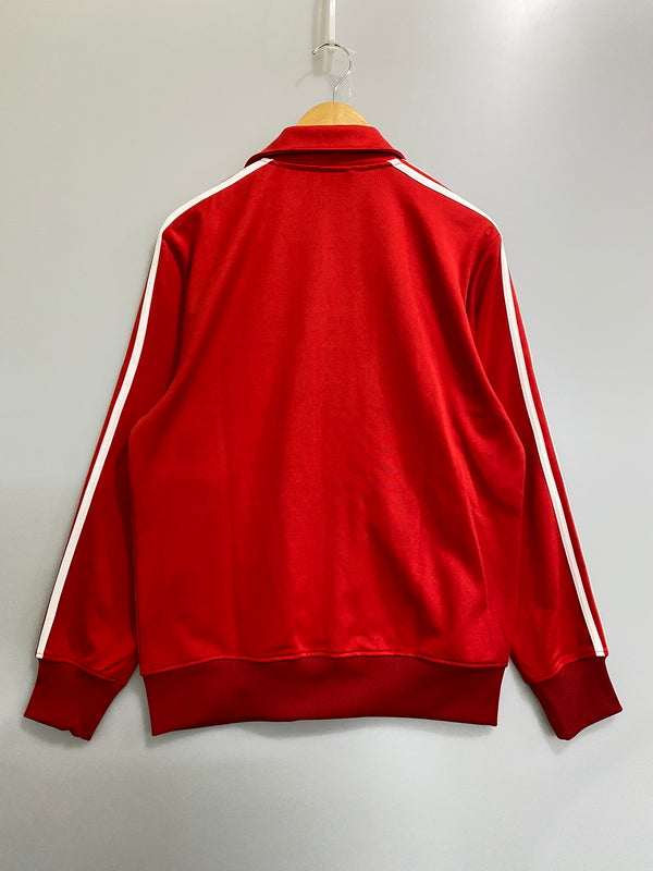 【中古品】【メンズ】 ADIDAS アディダス TRACK JACKET ジャージ トラック ジャケット トップス 148-260807-jt-14-min サイズ：XXL カラー：レッド 万代Net店
