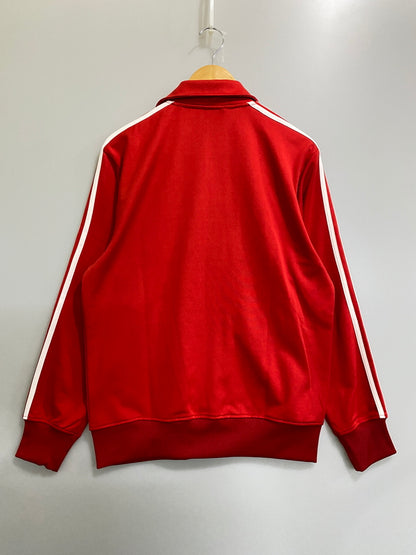 【中古品】【メンズ】 ADIDAS アディダス TRACK JACKET ジャージ トラック ジャケット トップス 148-260807-jt-14-min サイズ：XXL カラー：レッド 万代Net店