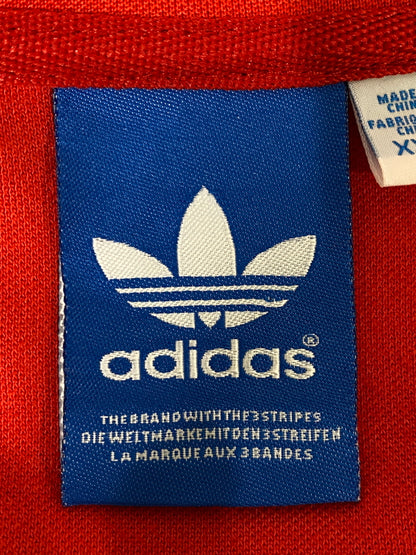 【中古品】【メンズ】 ADIDAS アディダス TRACK JACKET ジャージ トラック ジャケット トップス 148-260807-jt-14-min サイズ：XXL カラー：レッド 万代Net店