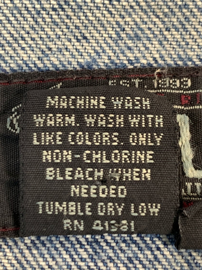 【中古品】【メンズ】 RRL ダブルアールエル 90's 101-J 三ツ星 DENIM JACKET 90年代 デニムジャケット 袖カットオフ ベスト トップス 145-260806-yn-05-min サイズ：M カラー：ライトインディゴ 万代Net店