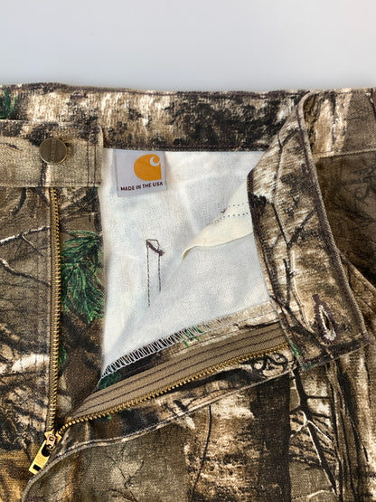 【中古品】【メンズ】 CARHARTT カーハート REAL TREE DUCK PAINTER PANTS B235977 USA製 リアルツリー ダックペインターパンツ ボトムス 157-260806-yn-10-min サイズ：34×32 カラー：ブラウン系 万代Net店