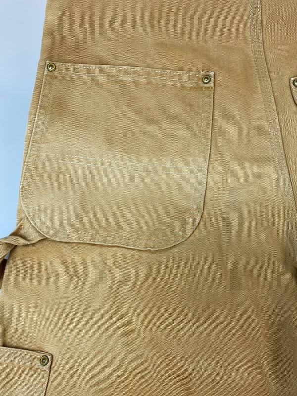 【現状渡し品】【メンズ】 CARHARTT カーハート ダック地 オーバーオール オールインワン 157-260811-hu-32-min サイズ：印字かすれのため不明 カラー：ベージュ系 万代Net店