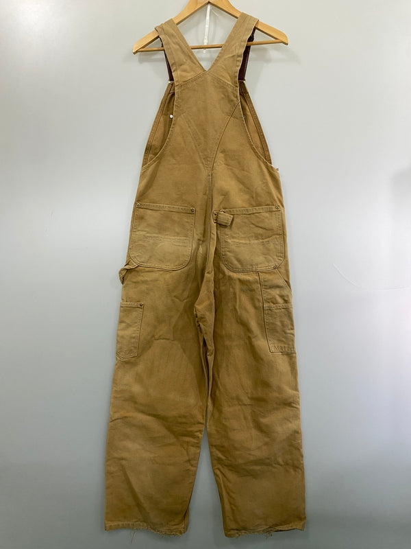 【現状渡し品】【メンズ】 CARHARTT カーハート ダック地 オーバーオール オールインワン 157-260811-hu-32-min サイズ：印字かすれのため不明 カラー：ベージュ系 万代Net店
