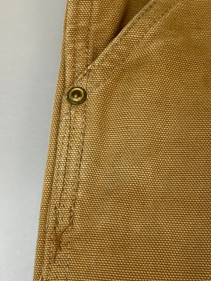 【現状渡し品】【メンズ】 CARHARTT カーハート ダック地 オーバーオール オールインワン 157-260811-hu-32-min サイズ：印字かすれのため不明 カラー：ベージュ系 万代Net店