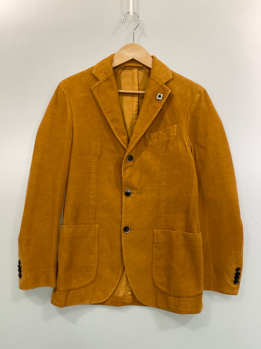 【中古品】【メンズ】 LARDINI ラルディーニ ASR41203 コーデュロイジャケット&ベスト 141-260805-zi-42-min サイズ：44 カラー：キャメル 万代Net店