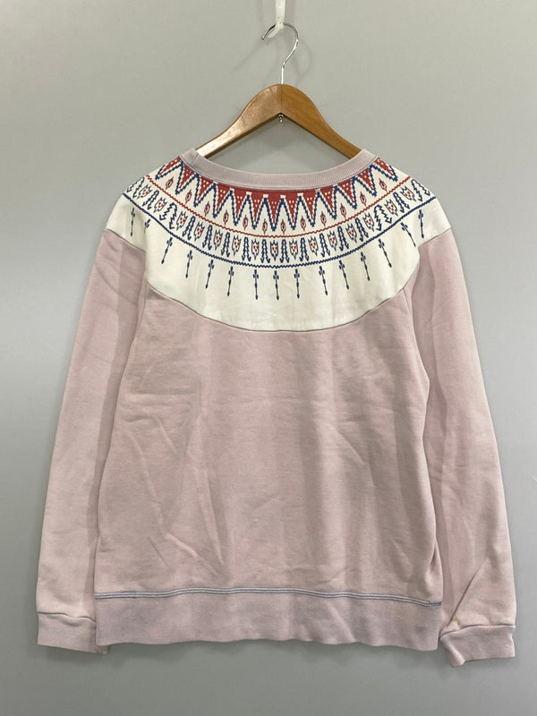 【中古品】【メンズ】 CHESWICK チェスウィック 雪柄 SWEATSHIRT スウェット トップス 145-260807-jt-37-min サイズ：M カラー：ピンク 万代Net店