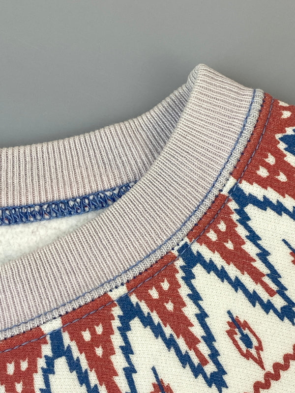 【中古品】【メンズ】 CHESWICK チェスウィック 雪柄 SWEATSHIRT スウェット トップス 145-260807-jt-37-min サイズ：M カラー：ピンク 万代Net店