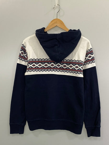 【中古品】【メンズ】 BACK NUMBER バックナンバー 雪柄 ZIP HOODIE ジップフーディ パーカー トップス 147-260807-jt-38-min サイズ：S カラー：ネイビー/ホワイト 万代Net店