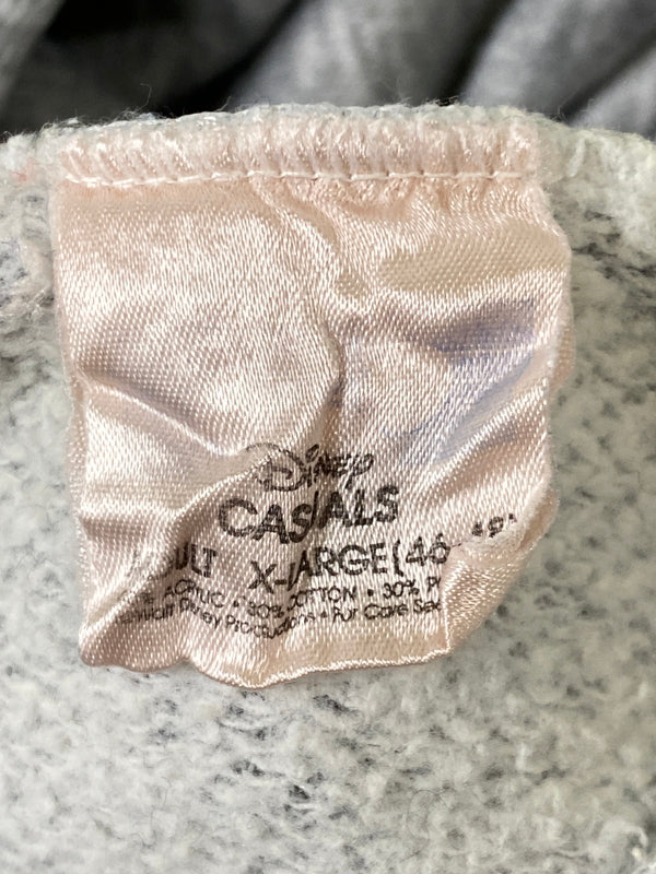 【中古品】【メンズ】 DISNEY CASUAL ディズニーカジュアル 80年代 2TONE HOODIE ツートン フーディ パーカー トップス 146-260807-jt-09-min サイズ：XL カラー：グレー/ネイビー 万代Net店