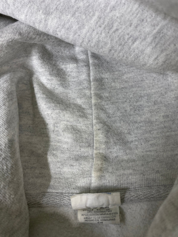 【中古品】【メンズ】 CHAMPION チャンピオン REVERSE WEAVE PRINT HOODIE リバースウィーブ プリント フーディ パーカー トップス 148-260807-jt-08-min サイズ：S カラー：ホワイト/グレー 万代Net店