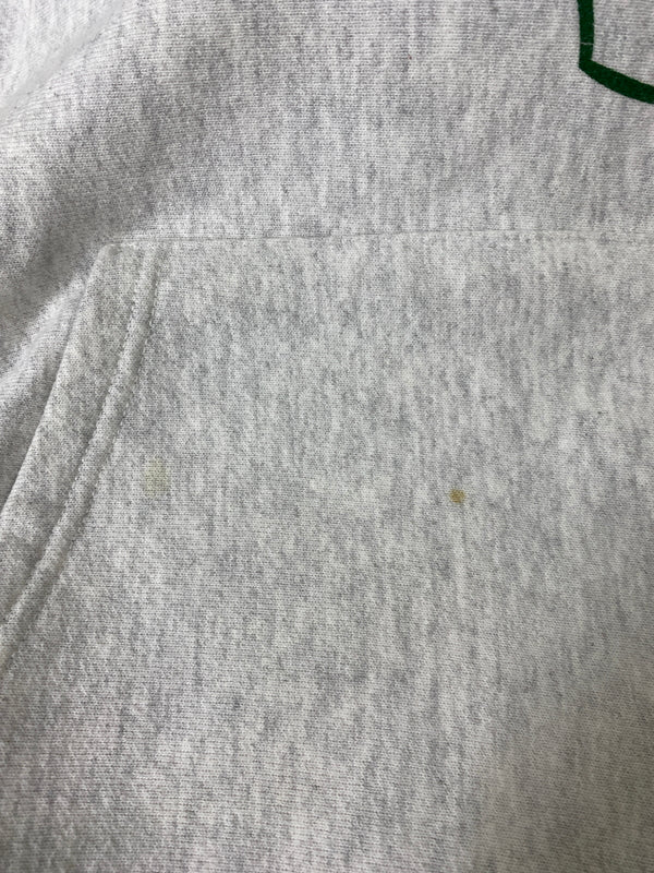 【中古品】【メンズ】 CHAMPION チャンピオン REVERSE WEAVE PRINT HOODIE リバースウィーブ プリント フーディ パーカー トップス 148-260807-jt-08-min サイズ：S カラー：ホワイト/グレー 万代Net店