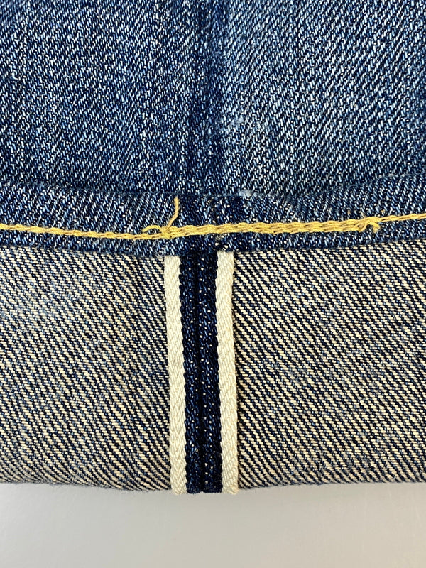 【中古品】【メンズ】 RRL ダブルアールエル DAMAGE SELVEDGE DENIM PANTS ダメージ セルビッジ デニムパンツ ボトムス 156-260807-jt-29-min サイズ：28 × 30 カラー：インディゴ 万代Net店
