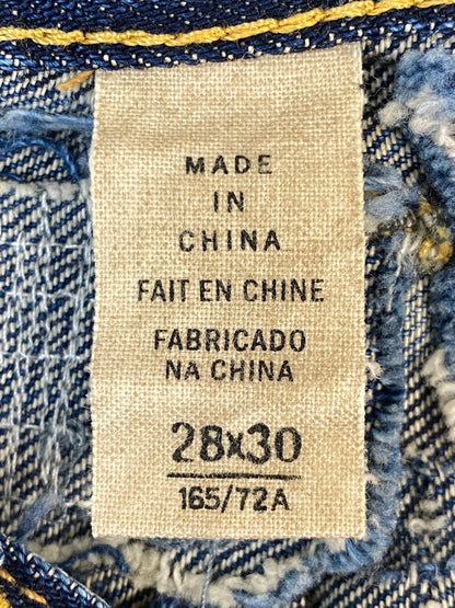【中古品】【メンズ】 RRL ダブルアールエル DAMAGE SELVEDGE DENIM PANTS ダメージ セルビッジ デニムパンツ ボトムス 156-260807-jt-29-min サイズ：28 × 30 カラー：インディゴ 万代Net店