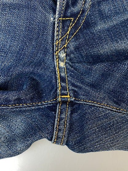 【中古品】【メンズ】 RRL ダブルアールエル DAMAGE SELVEDGE DENIM PANTS ダメージ セルビッジ デニムパンツ ボトムス 156-260807-jt-29-min サイズ：28 × 30 カラー：インディゴ 万代Net店