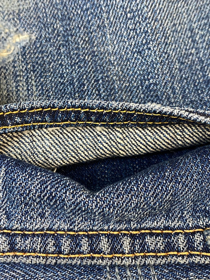 【中古品】【メンズ】 RRL ダブルアールエル DAMAGE SELVEDGE DENIM PANTS ダメージ セルビッジ デニムパンツ ボトムス 156-260807-jt-29-min サイズ：28 × 30 カラー：インディゴ 万代Net店