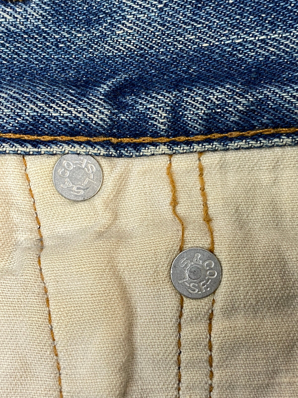 【現状渡し品】【メンズ】 LEVI'S リーバイス 70年代 66前期 501 DENIM PANTS デニムパンツ ボトムス 157-260807-jt-30-min サイズ：W29 L33 カラー：ライトインディゴ 万代Net店