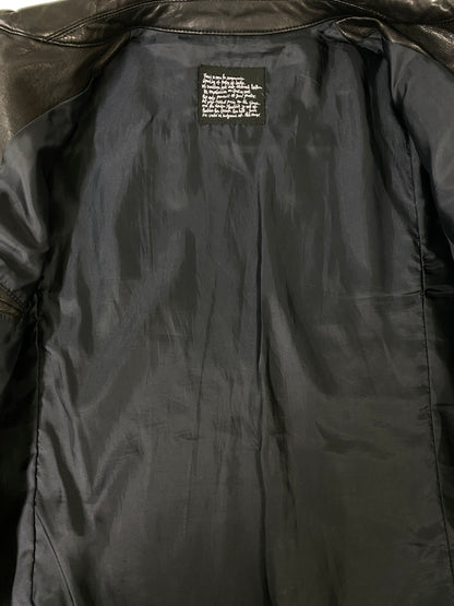 【中古品】【メンズ】 NANO UNIVERSE ナノ ユニバース NUC43LO0700SH SEEP SKIN LEATHER JACKET シープスキン レザージャケット アウター 147-260807-jt-13-min サイズ：M カラー：ブラック 万代Net店