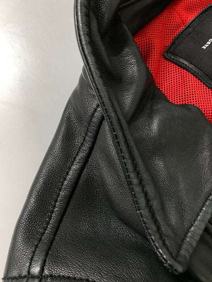 【中古品】【メンズ】 NANO UNIVERSE ナノユニバース NUC51LO0173SH SEEP SKIN DOUBLE RIDER'S JACKET シープ スキン ダブル ライダース ジャケット アウター 147-260807-jt-12-min サイズ：S カラー：ブラック 万代Net店