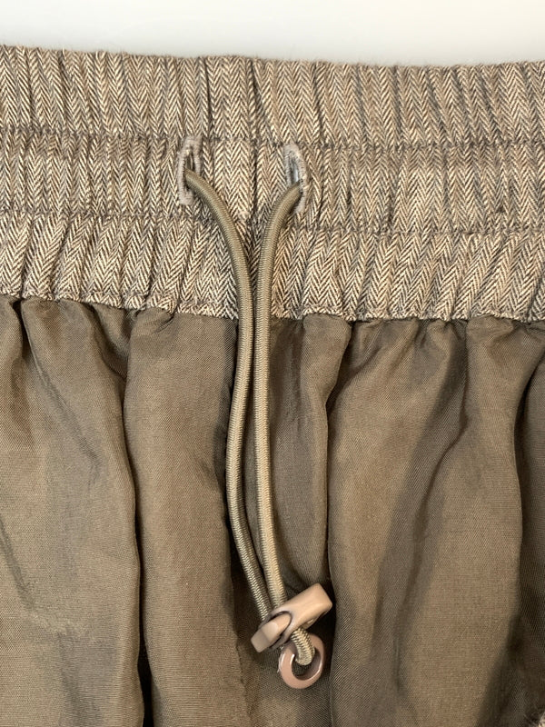 【中古品】【メンズ】 GRAPHPAPER グラフペーパー SIDOGRAS COTTON HERRINGBONE FLANNEL SLEEPING PANTS GM254-40045 シドグラス コットンヘリンボーンフランネルスリーピングパンツ ボトムス 151-260806-yn-08-min サイズ：1 カラー：BEIGE（ライトブラウン） 万代Net店