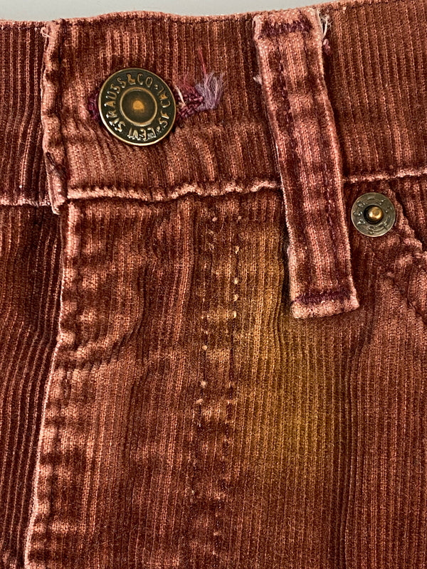 【中古品】【メンズ】 LEVI'S リーバイス 505 CORDUROY PANT コーデュロイ パンツ 505-1583 ボトムス 157-260811-hu-31-min サイズ：W29 L33 カラー：ボルドー系 万代Net店