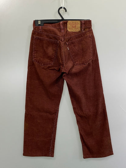 【中古品】【メンズ】 LEVI'S リーバイス 505 CORDUROY PANT コーデュロイ パンツ 505-1583 ボトムス 157-260811-hu-31-min サイズ：W29 L33 カラー：ボルドー系 万代Net店