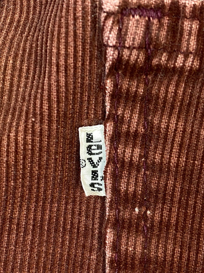【中古品】【メンズ】 LEVI'S リーバイス 505 CORDUROY PANT コーデュロイ パンツ 505-1583 ボトムス 157-260811-hu-31-min サイズ：W29 L33 カラー：ボルドー系 万代Net店
