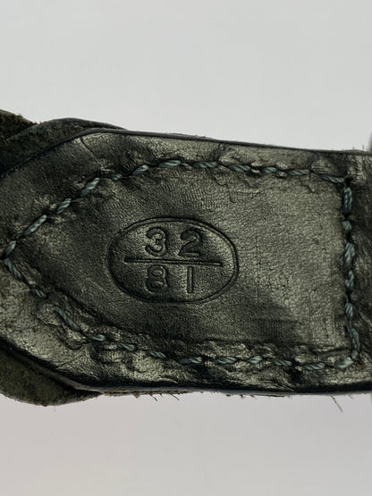 【中古品】【メンズ】 RYU リュウ LEATHER BELT レザーベルト 編み込み 205-260809-em-30-min カラー：ブラック 万代Net店