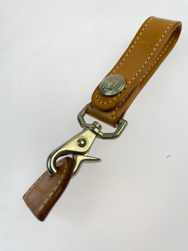 【中古品】【メンズ/レディース】 WILD S WANS ワイルドスワンズ キーホルダー レザー アクセサリー 小物 キーリング 208-260809-em-34-min カラー：シルバー/ブラウン 万代Net店