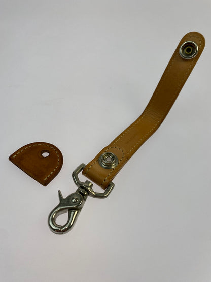 【中古品】【メンズ/レディース】 WILD S WANS ワイルドスワンズ キーホルダー レザー アクセサリー 小物 キーリング 208-260809-em-34-min カラー：シルバー/ブラウン 万代Net店