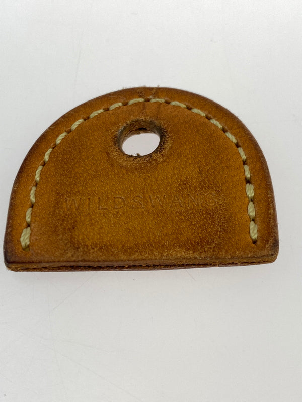 【中古品】【メンズ/レディース】 WILD S WANS ワイルドスワンズ キーホルダー レザー アクセサリー 小物 キーリング 208-260809-em-34-min カラー：シルバー/ブラウン 万代Net店