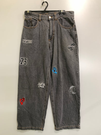 【中古品】【メンズ】 SANTA CRUZ サンタクルーズ DENIM PANT デニムパンツ 502231501 ボトムス ジーパン 153-260812-hu-03-min サイズ：M カラー：グレー系 万代Net店