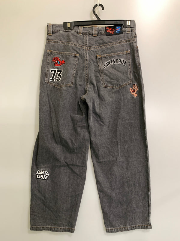 【中古品】【メンズ】 SANTA CRUZ サンタクルーズ DENIM PANT デニムパンツ 502231501 ボトムス ジーパン 153-260812-hu-03-min サイズ：M カラー：グレー系 万代Net店