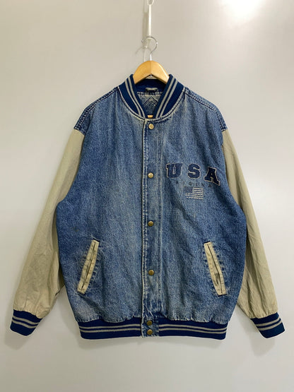 【現状渡し品】【メンズ】 LUNA PIER ルナ ピア 90年代 デニム スタジャン アウター 146-260807-jt-10-min サイズ：XL カラー：インディゴ/ライトオリーブ 万代Net店