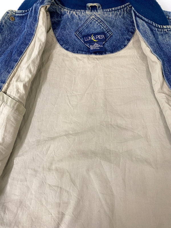 【現状渡し品】【メンズ】 LUNA PIER ルナ ピア 90年代 デニム スタジャン アウター 146-260807-jt-10-min サイズ：XL カラー：インディゴ/ライトオリーブ 万代Net店