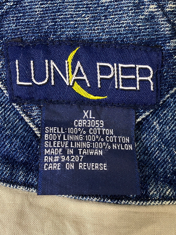 【現状渡し品】【メンズ】 LUNA PIER ルナ ピア 90年代 デニム スタジャン アウター 146-260807-jt-10-min サイズ：XL カラー：インディゴ/ライトオリーブ 万代Net店