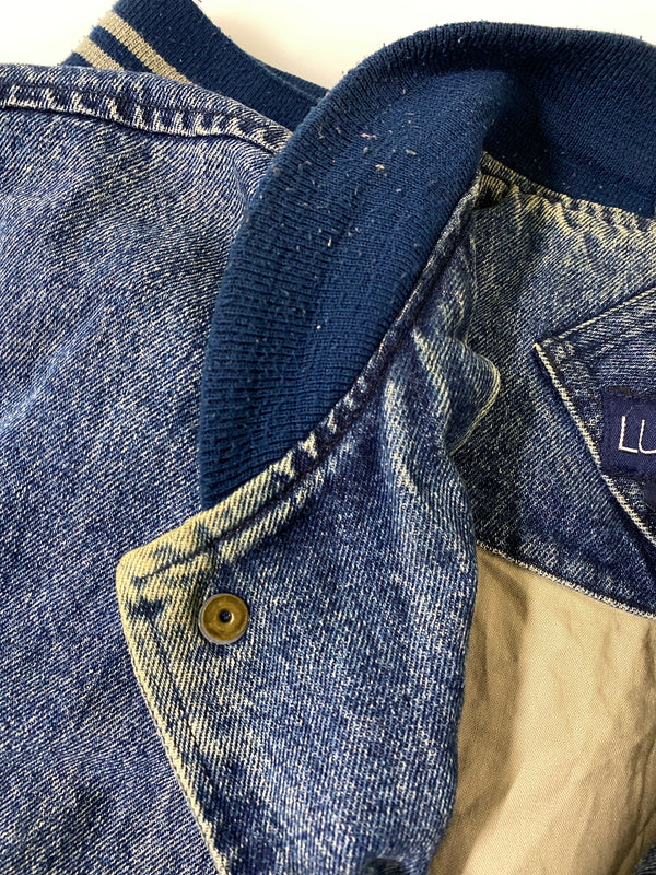 【現状渡し品】【メンズ】 LUNA PIER ルナ ピア 90年代 デニム スタジャン アウター 146-260807-jt-10-min サイズ：XL カラー：インディゴ/ライトオリーブ 万代Net店