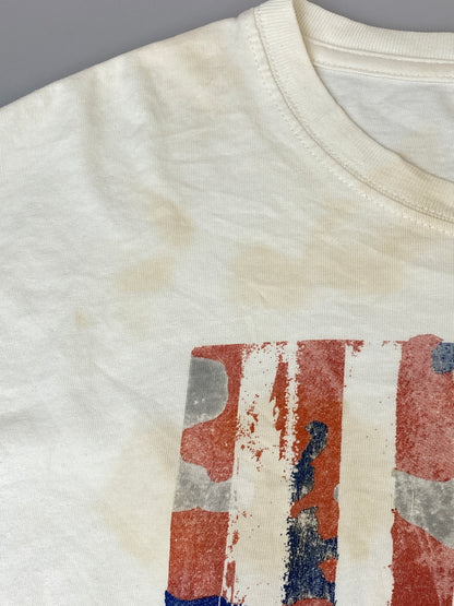 【現状渡し品】【メンズ】 KEVA 星条旗 Tシャツ 146-260807-jt-36-min サイズ：サイズ不明 下記参照 カラー：ホワイト 万代Net店