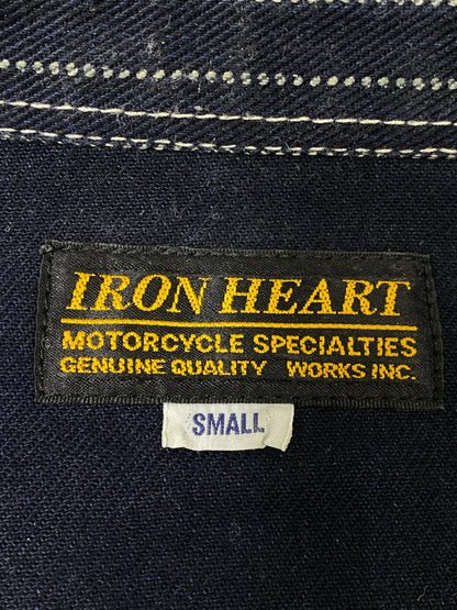 【中古品】【メンズ】 IRON HEART アイアンハート WABASH WESTERN SHIRT ウォバッシュ ウエスタンシャツ 長袖シャツ トップス 145-260806-yn-31-min サイズ：SMALL カラー：ネイビー 万代Net店