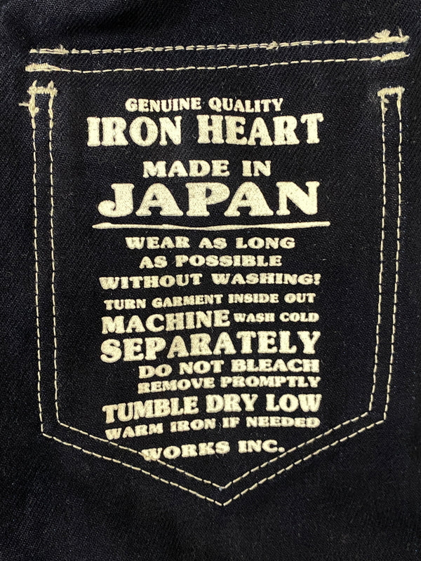 【中古品】【メンズ】 IRON HEART アイアンハート WABASH WESTERN SHIRT ウォバッシュ ウエスタンシャツ 長袖シャツ トップス 145-260806-yn-31-min サイズ：SMALL カラー：ネイビー 万代Net店