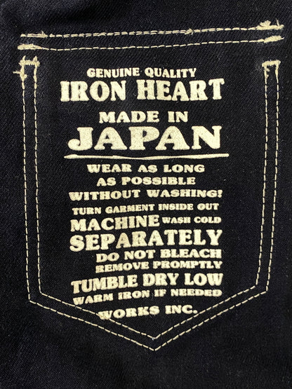 【中古品】【メンズ】 IRON HEART アイアンハート WABASH WESTERN SHIRT ウォバッシュ ウエスタンシャツ 長袖シャツ トップス 145-260806-yn-31-min サイズ：SMALL カラー：ネイビー 万代Net店