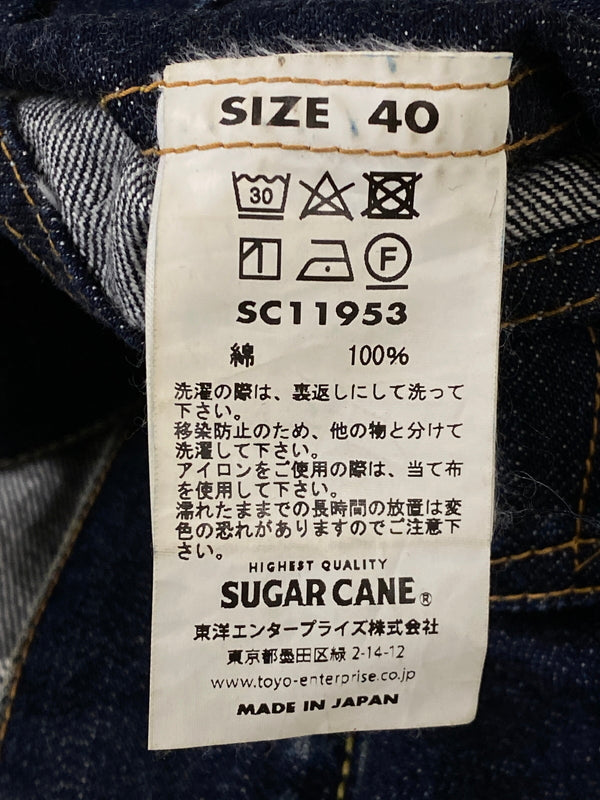 【中古品】【メンズ】 SUGAR CANE シュガーケーン 14.25OZ. DENIM JACKET 1953 MODEL SC11953 デニムジャケット アウター 145-260806-yn-32-min サイズ：40 カラー：インディゴ 万代Net店