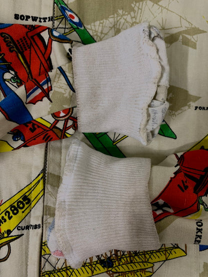 【中古品】【メンズ】 USED ユーズド 60S PRIDEジップ 飛行機柄 コットンジャケット 60年代 プライドジップ 長袖 ジップアップ メンズ ライトアウター 146-260809-em-41-min サイズ：M カラー：イエロー系 万代Net店