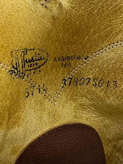 【中古品】【メンズ】 JUCTIN ジャスティン メキシコ製 ウエスタンブーツ メンズ 靴 ライダース シューズ 165-260809-em-20-min サイズ：8 1/2 カラー：ブラウン 万代Net店