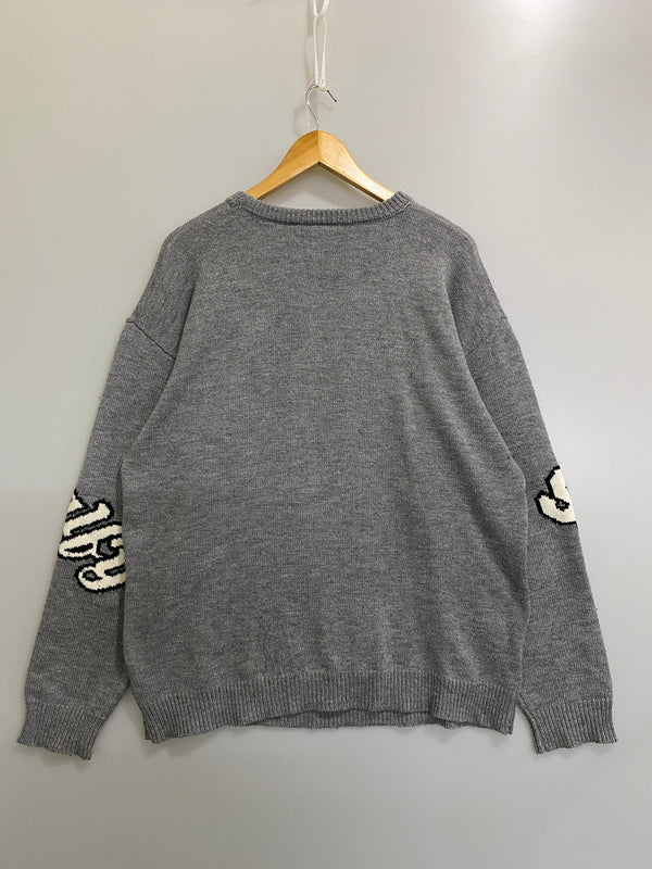 【中古品】【メンズ】 GALFY ガルフィー 113005 LS KNIT 長袖ニット トップス 142-260807-jt-04-min サイズ：XL 大型犬 カラー：グレー 万代Net店