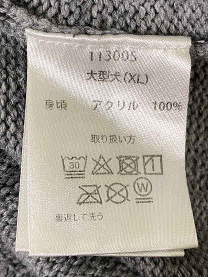 【中古品】【メンズ】 GALFY ガルフィー 113005 LS KNIT 長袖ニット トップス 142-260807-jt-04-min サイズ：XL 大型犬 カラー：グレー 万代Net店
