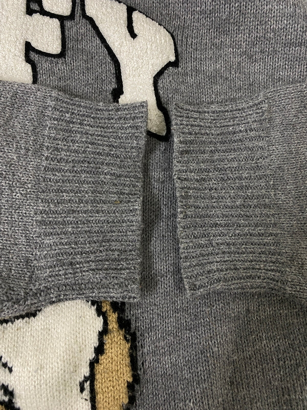 【中古品】【メンズ】 GALFY ガルフィー 113005 LS KNIT 長袖ニット トップス 142-260807-jt-04-min サイズ：XL 大型犬 カラー：グレー 万代Net店
