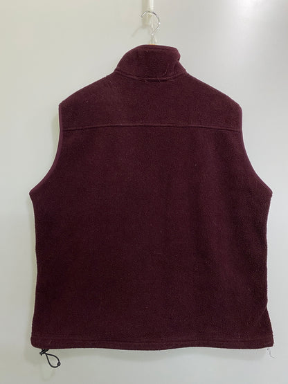 【中古品】【メンズ】 L.L.BEAN エルエルビーン FLEECE VEST フリース ベスト トップス 146-260806-jt-03-min サイズ：L カラー：ワインレッド系 万代Net店