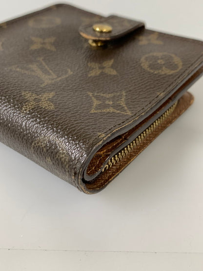 【現状渡し品】【メンズ/レディース】 LOUIS VUITTON ルイ・ヴィトン モノグラム コンパクト ジップ M61667 CT0081 2つ折り財布 ウォレット 179-260817-em-19-min カラー：ブラウン 万代Net店