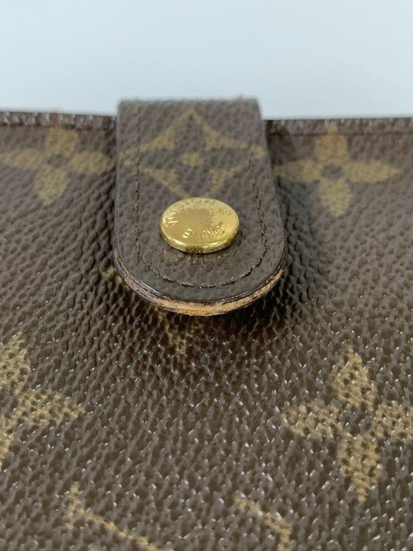 【現状渡し品】【メンズ/レディース】 LOUIS VUITTON ルイ・ヴィトン モノグラム コンパクト ジップ M61667 CT0081 2つ折り財布 ウォレット 179-260817-em-19-min カラー：ブラウン 万代Net店