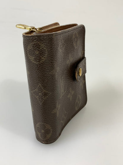【現状渡し品】【メンズ/レディース】 LOUIS VUITTON ルイ・ヴィトン モノグラム コンパクト ジップ M61667 CT0081 2つ折り財布 ウォレット 179-260817-em-19-min カラー：ブラウン 万代Net店
